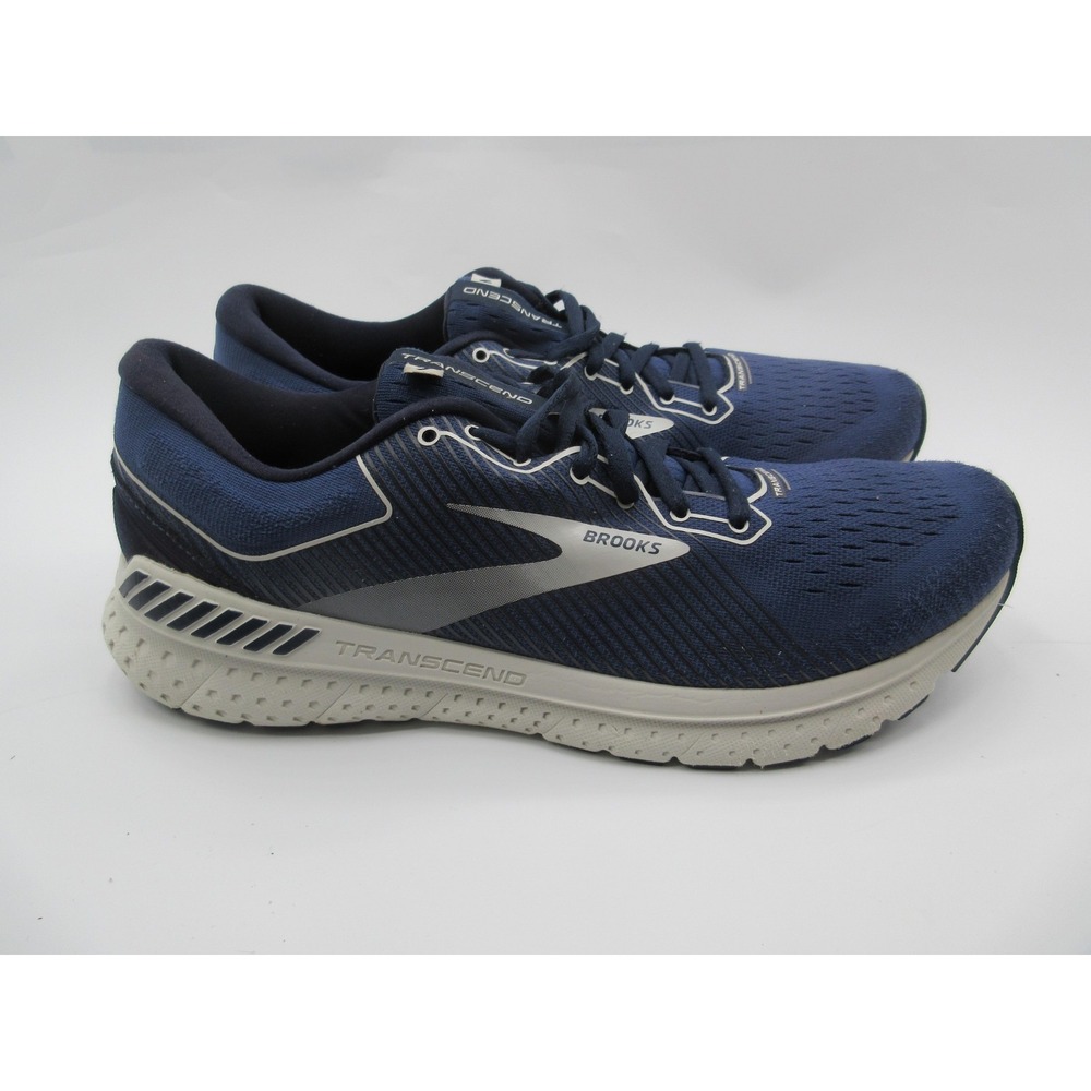 Brooks Running Shoes Mens Size 11.5 Blue‎ Gray Transcend 7 Stability 1103311D467